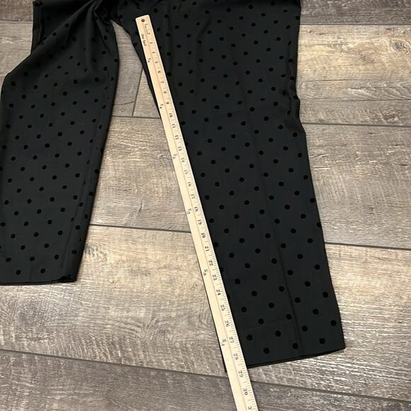 Black Polka Dot Women's Pants - Picture 6 of 10
